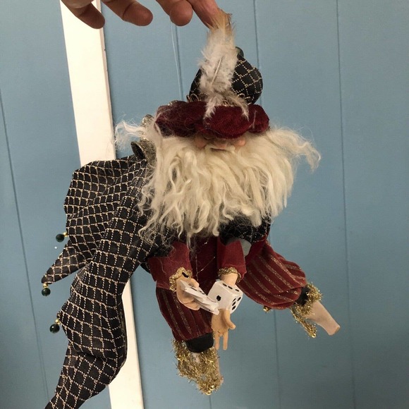 Mark Roberts Magician Santa Playing Cards‎ Dice Limited Edition Med RARE BROKEN - Picture 8 of 8